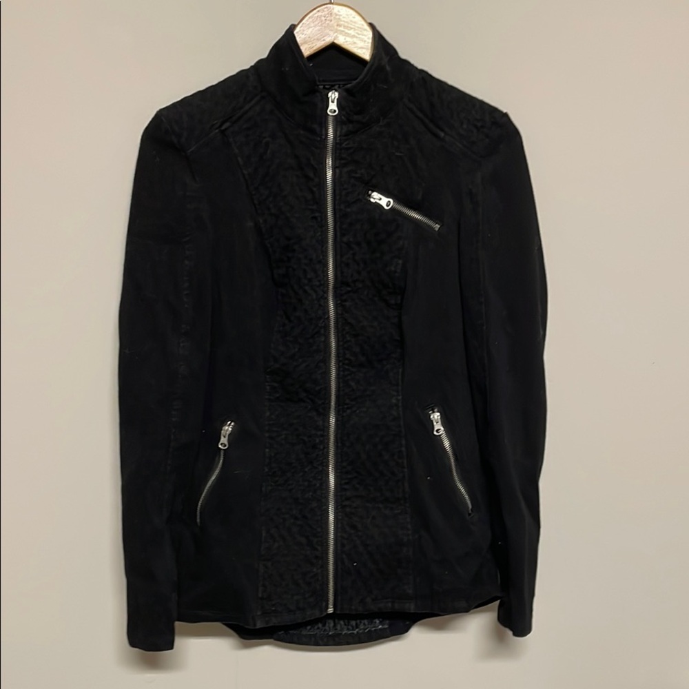 Liverpool Black Bomber Jacket Slim Fit